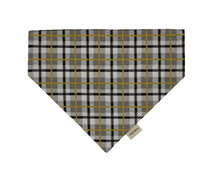 Load image into Gallery viewer, Black & Gold Plaid