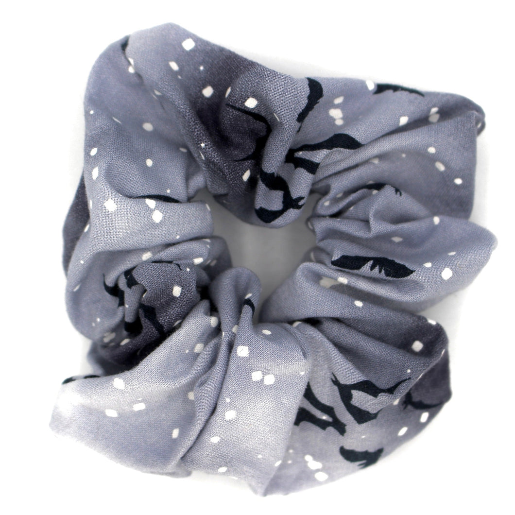 Totally Batty in Grey XL Scrunchie