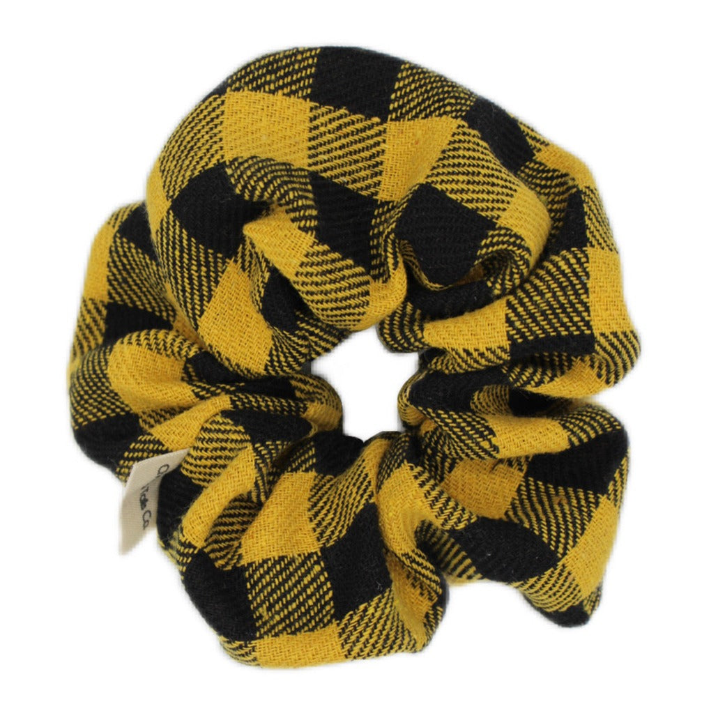 Black & Yellow Plaid XL Scrunchie